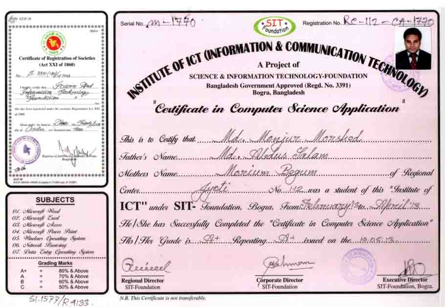 ICT - Computer Science Application