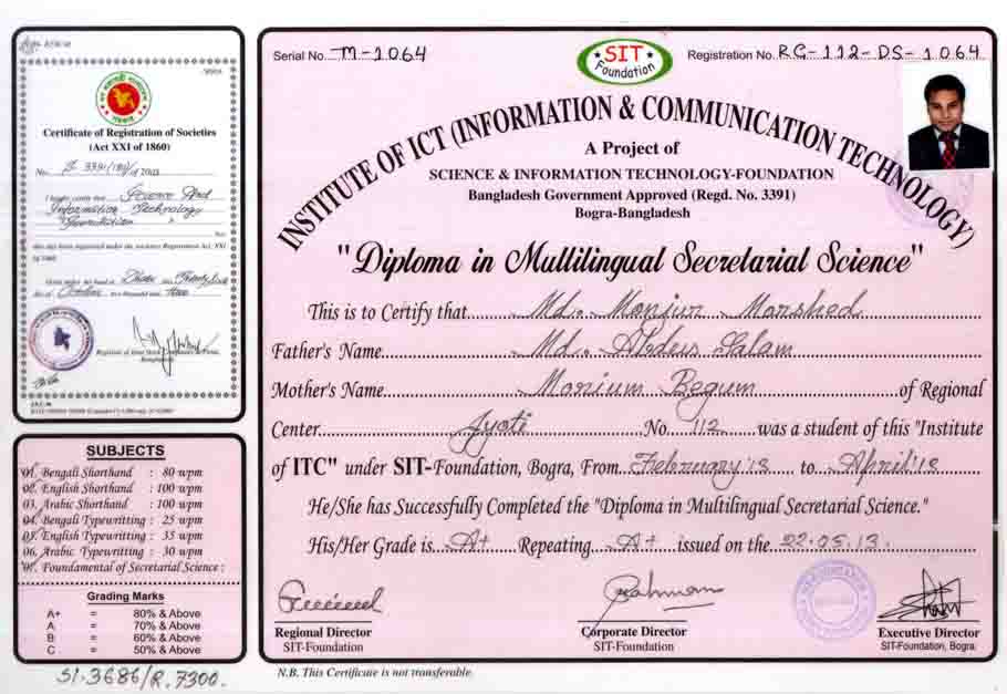 ICT - Multilingual Secretarial Science